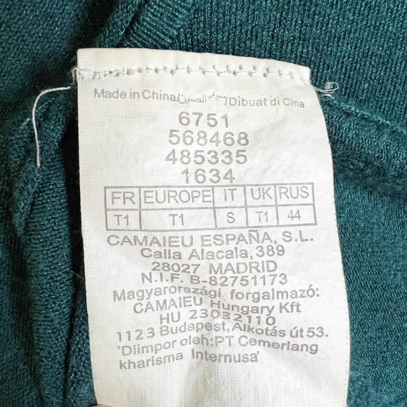 Camaieu Long Sleeve V-neck Shirt - Picture 5 of 6